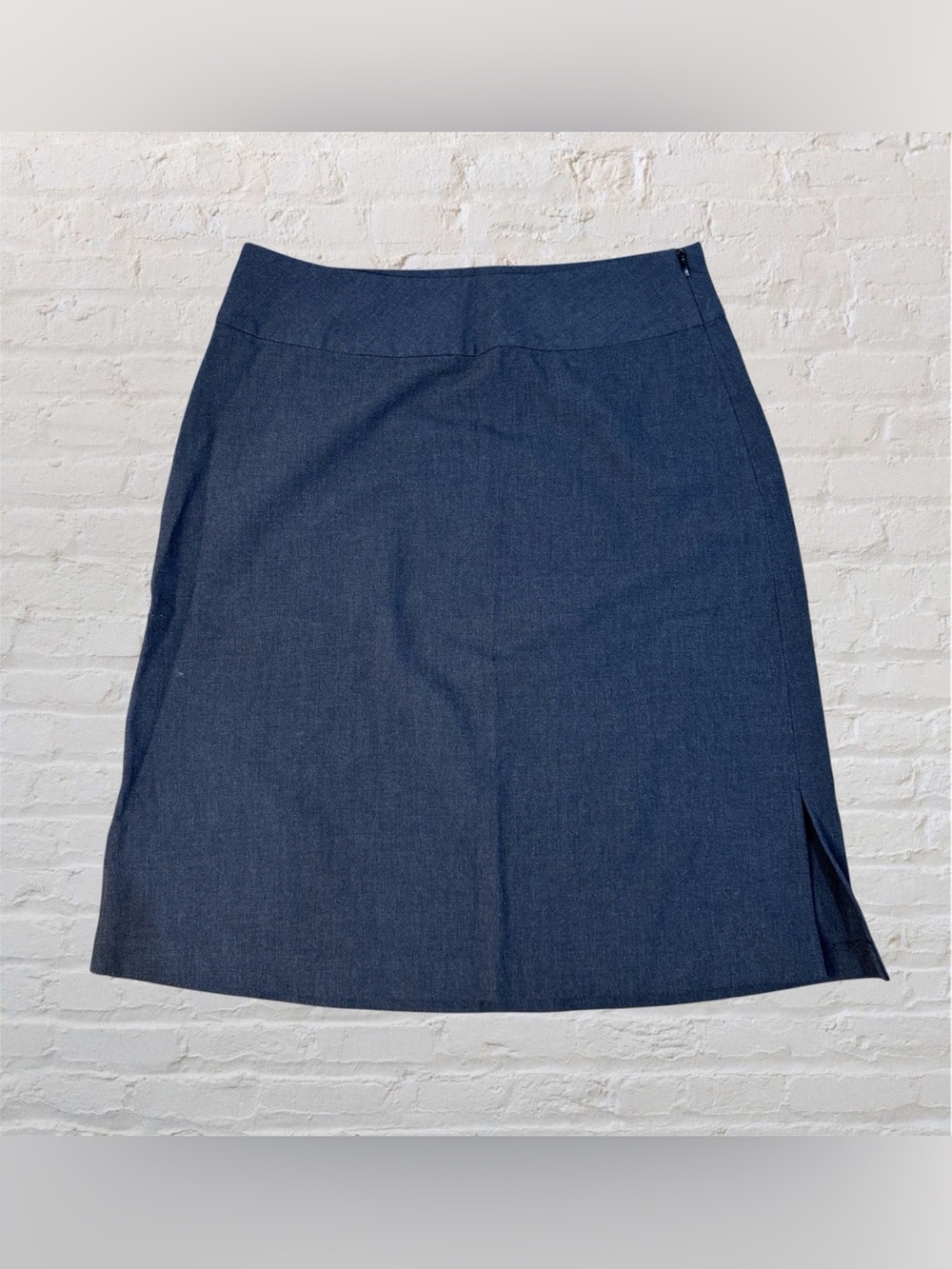 Old Navy Dark Gary A-Line Skirt with side zipper and side slits